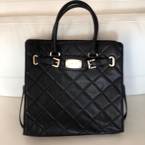 NWT Black leather quilted Michael Kors purse